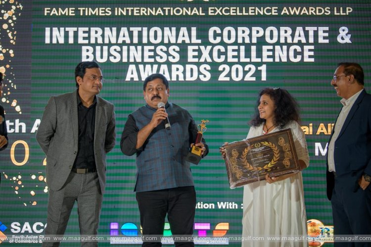 Sharjah businessman Dr.Sohan Roy was honored with the \'Fame Times International Excellence\' award